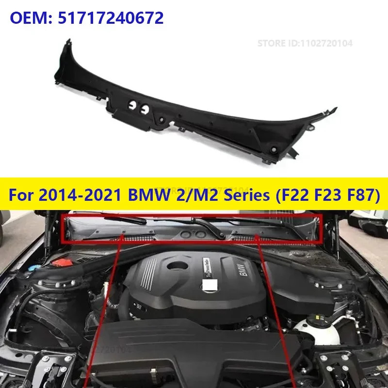 For 2014-2021 BMW 228i 228iX 230i 230iX M2 M235i M235iX M240i M240iX (F22 F23 F87) Wiper Water Plat