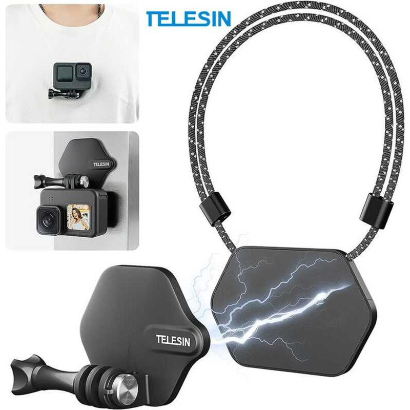 TELESIN ic ที่วางคอกล้องสําหรับ GoPro /Action 5/4 /3 /Insta360 X5/X4/X3/GO3/GO3S ขายึดแบบแขวนกล้องแอ