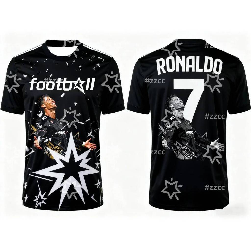 เสื้อกีฬาผู้ชาย พร้อมอาร์มแบนด์ที่ระลึกโรนัลโด้ สำหรับฤดูใบไม้ร่วง ซึมซับเหงื่อไว