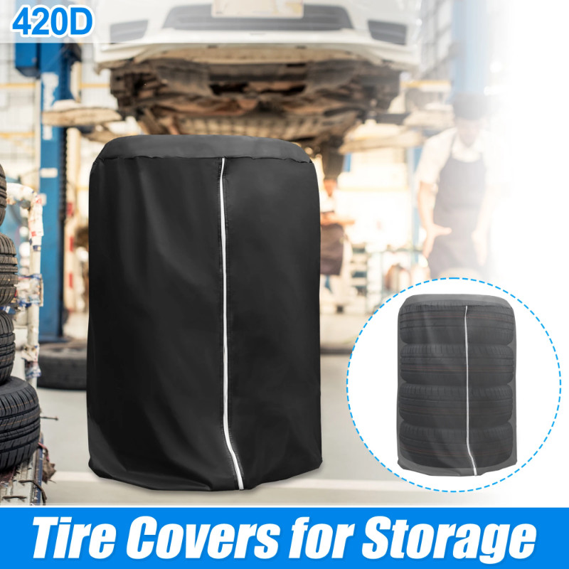 UXCELL Tire Storage Cover Tire Storage Bag Seasonal Tire Cover Waterproof Dustproof Tire Storage Ba