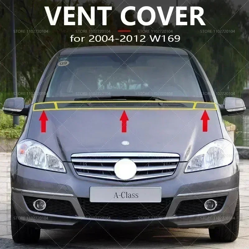 2004-2012 W169 for Mercedes Benz A Class A150 A160 A170 A180 A200 Front Hood Vent Cover Grille 1698