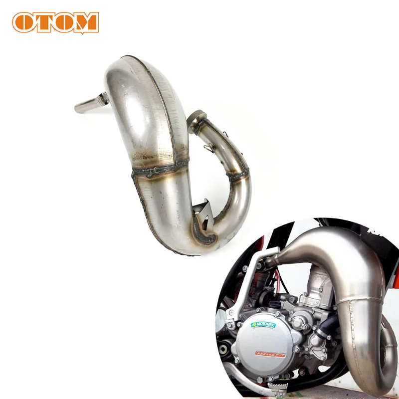 OTOM Motorcycle Modified 47005007100 Front Section For KTM SX XC 85 105 Muffler Exhaust Pipe Steel