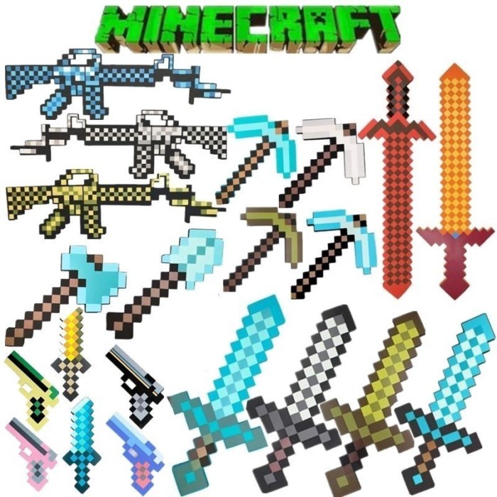 My Craft Toys ของเล่น My Craft Petch Ax With Ax, Shield, Arrow, Arrow, Wiset