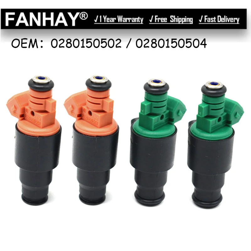 4PCS 0280150504 0280150502 Fuel Injector Nozzle For Kia Sportage 2.0L 1995 1996 97 1998 1999 2000 2
