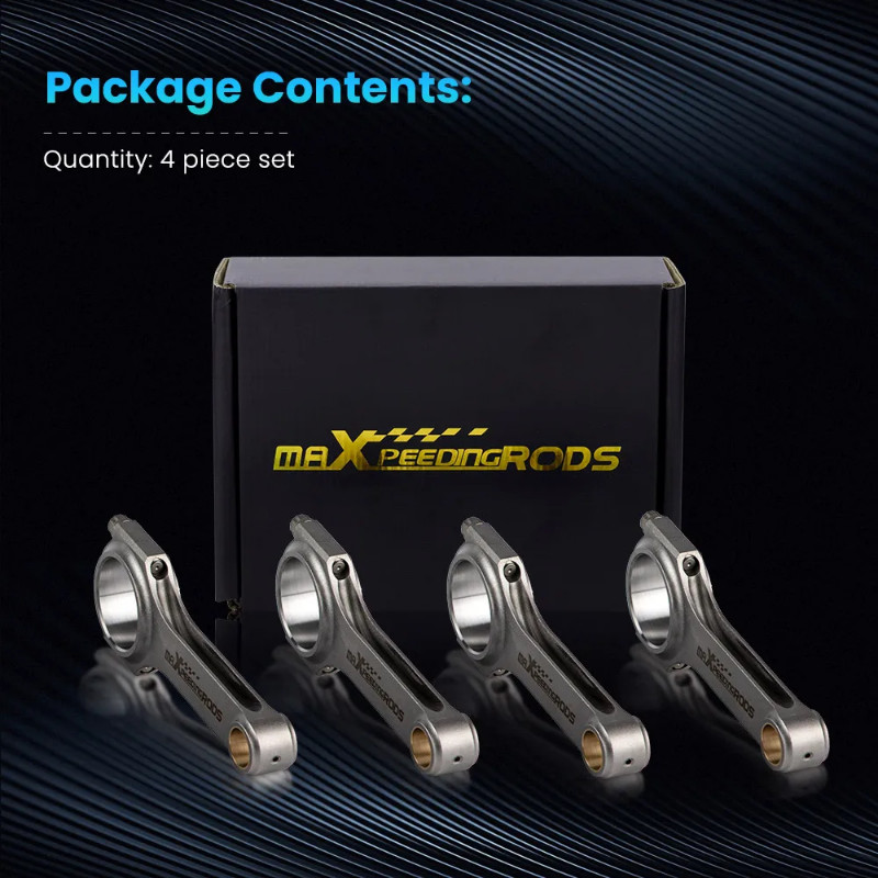 Forged H-Beam Connecting Rods+ARP2000 Bolts for Triumph Spitfire 1500 Late 1300 4340 Forged H-Beam