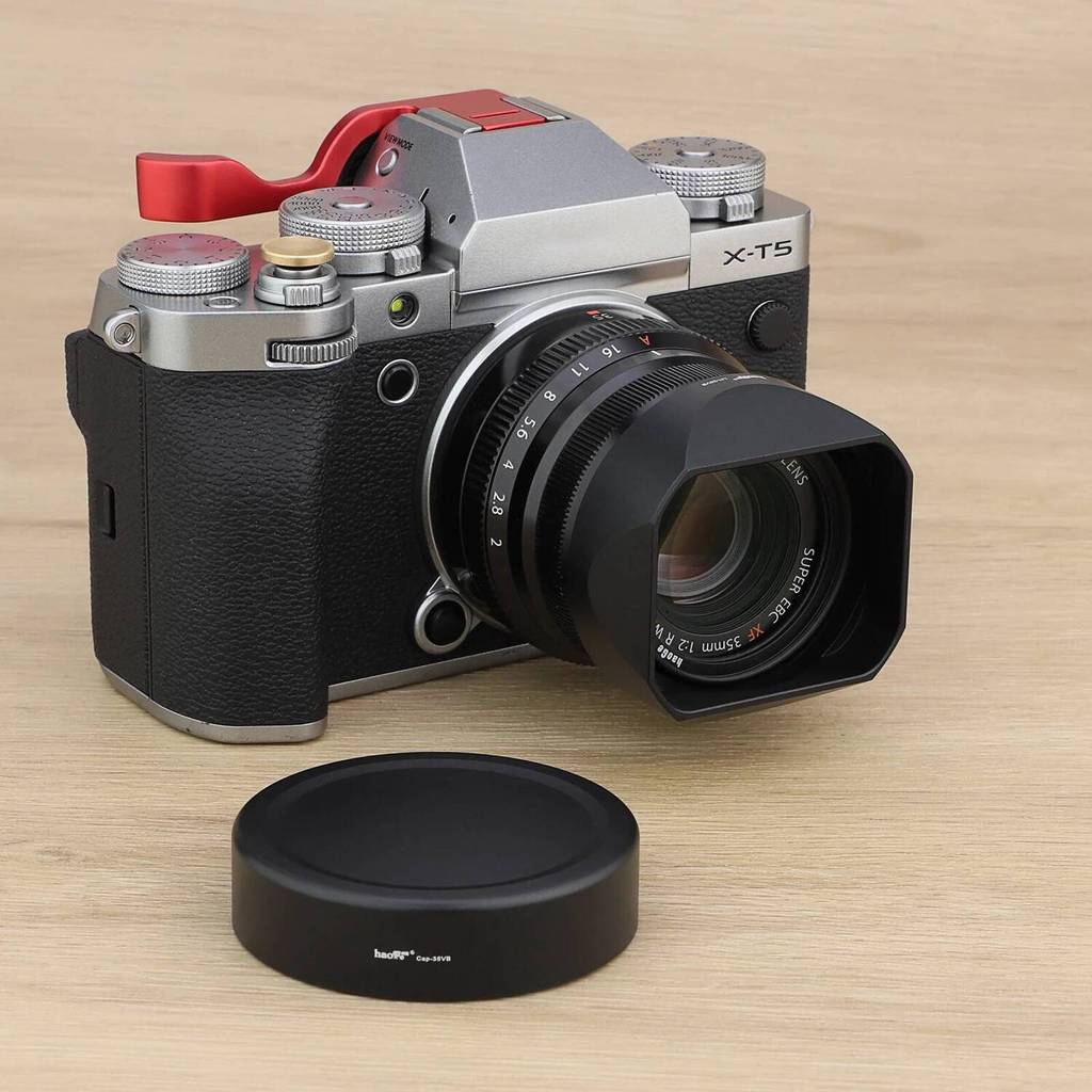 Haoge ใหม่โลหะสแควร์ Bayonet เลนส์สําหรับ Fujifilm Fuji xc35mm f2,XF35MM 23MM F2 เลนส์อุปกรณ์เสริม