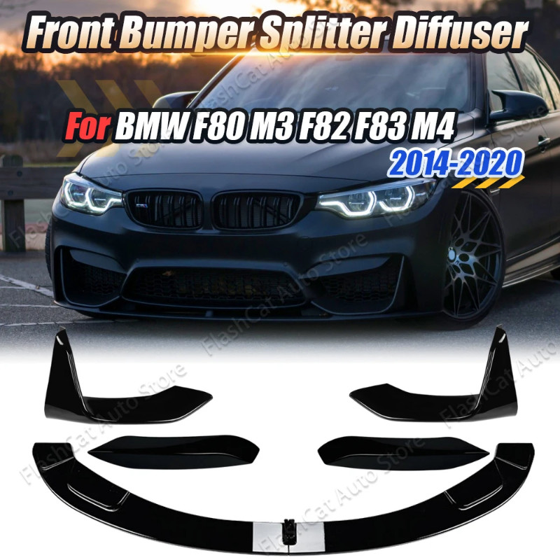 F80 F81 F82 F83 MP Style Car Front Bumper Splitter Lip Diffuser Body Kit Spoiler Guard For BMW 3 Se
