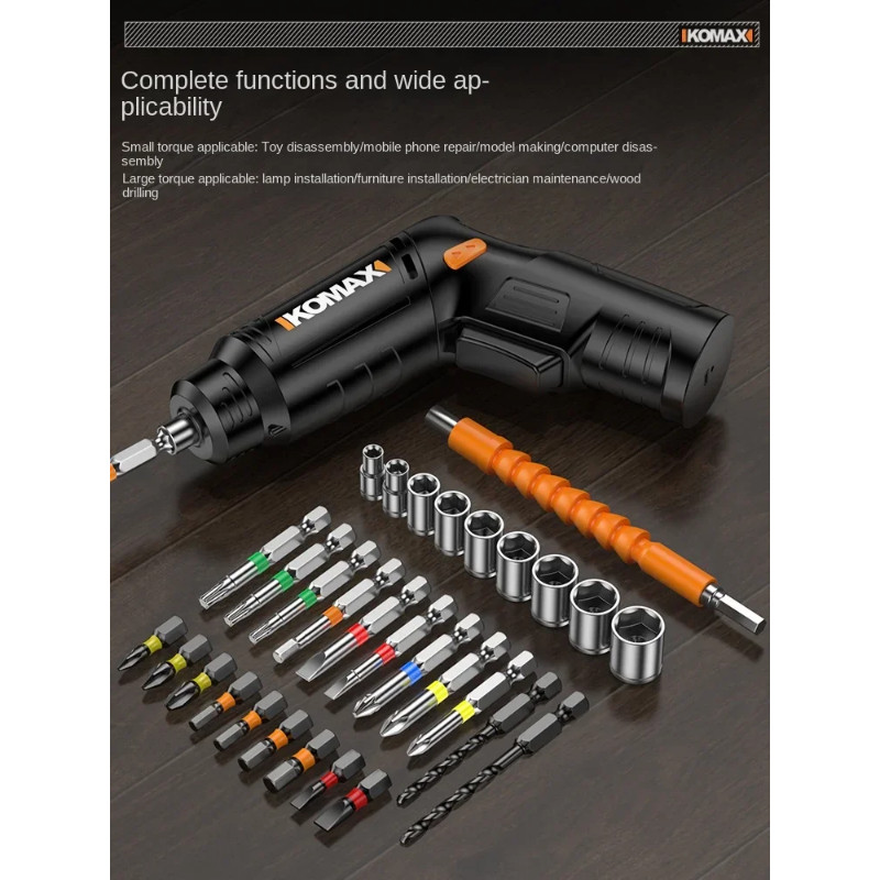 Electric screwdriver electric drill mini small lithium battery household rechargeable screwdriver t