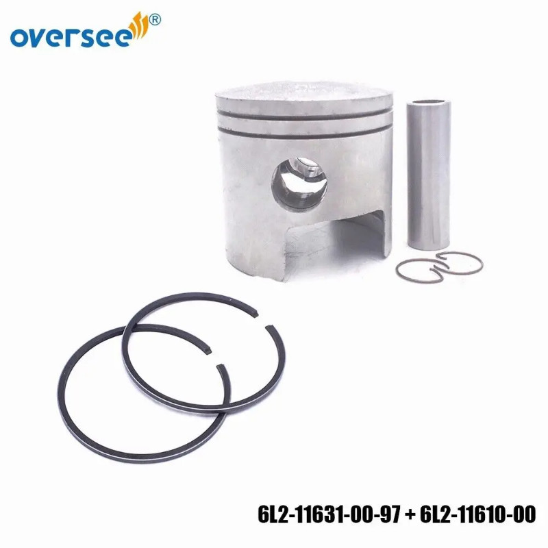 6L2-11631-00-97 OUTBOARD PISTON STD and Piston Ring 6L2-11610 For Yamaha Outboard Engine Motor