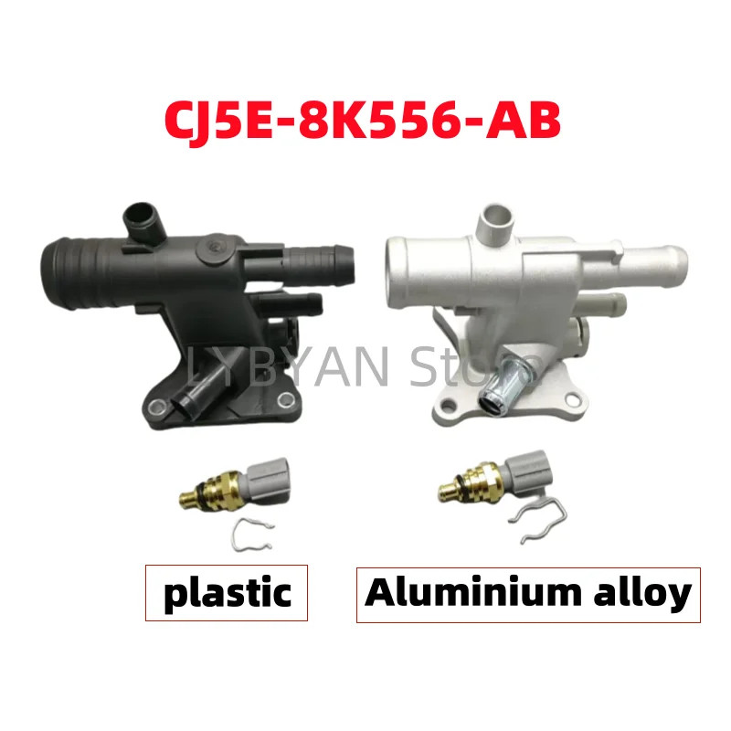 CJ5Z-8K556-B CJ5Z8K556B Engine Cooling Thermostat Water Outlet Connect For Ford Focus 13-18 Fusion