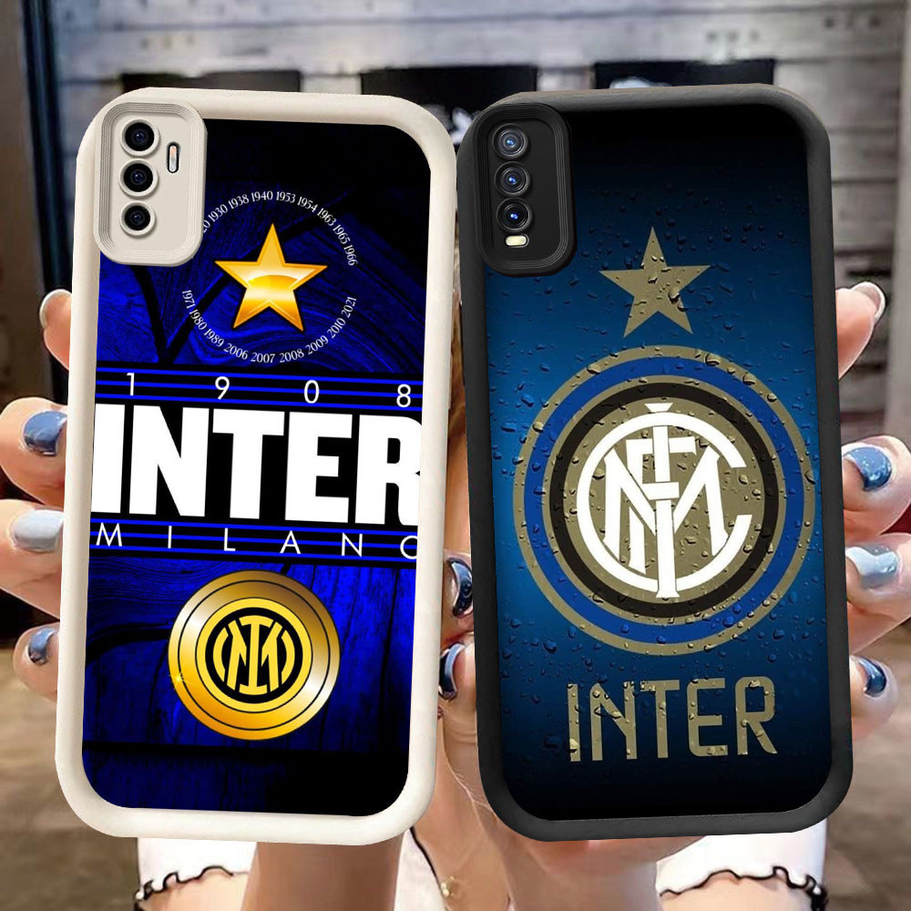DK-66 Inter Milan ปลอกซิลิโคนสีดําและสีขาวสําหรับ VIVO iQOO Turbo Z10 Y20 S1 Y20i Y12S Y11S 13 10 NE
