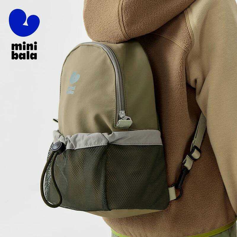 C Mini Bala Spring New Boys And Girls Retro Multi-Pocket Backpack Baby Outdoor Kindergarten For Sty