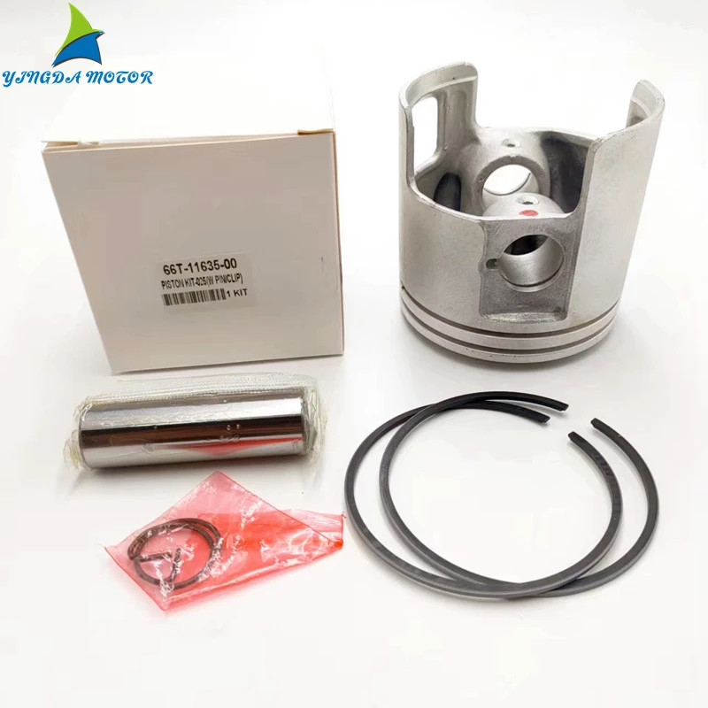66T-11635-00 Piston kit (0.25Mm O/s) +0.25MM for Yamaha Outbaord Motor 2T 40HP 80.25mm 66T-11635  R