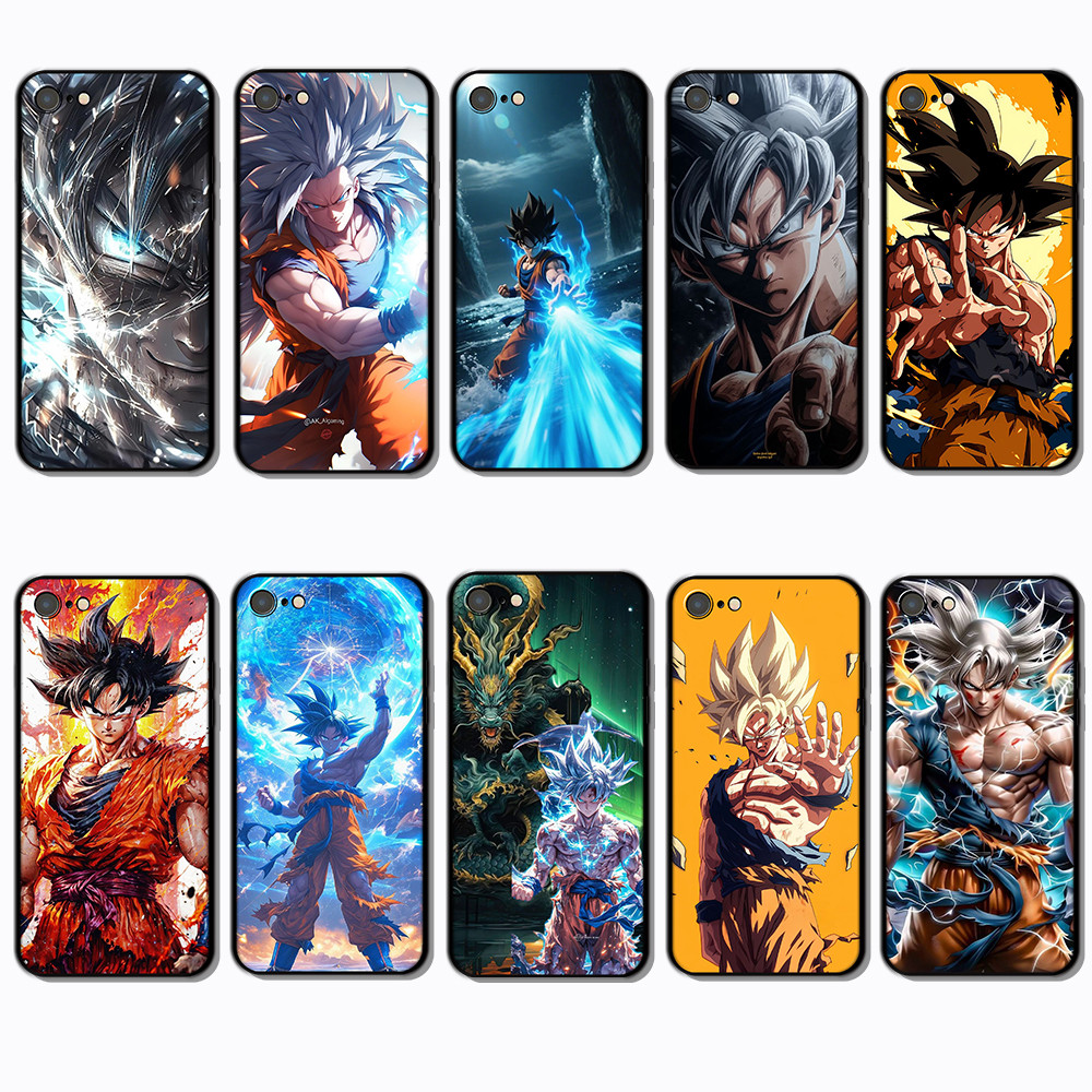 เคสโทรศัพท์สีดําแบบนุ่มสําหรับ iPhone 5 5s 6 6s 6 Plus 7 SE FG10 Dragon Ball Super ปลอกป้องกันการล่ม