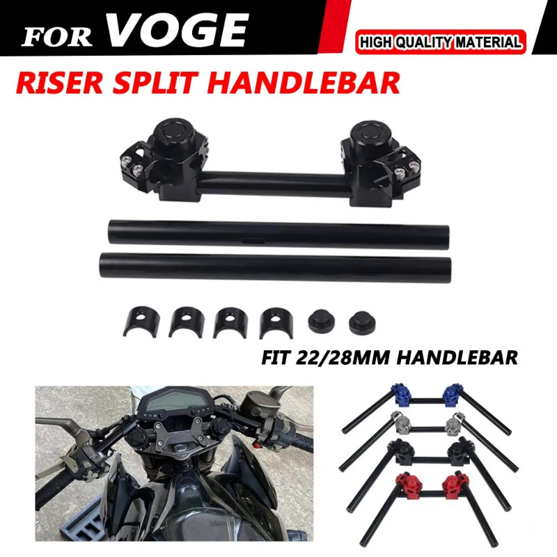 For VOGE 300R 500R 300AC 500AC CU525 525DS 525DX Q250 525 DS DX Racing Fork Riser Split Handlebar H