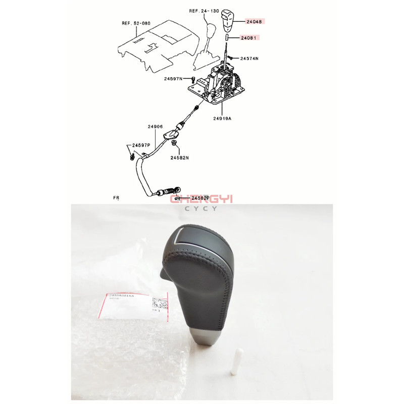 Transmission Shift Lever Handle Handball per Pajero Sport KG6W KH6W KH8W V87W V93W V97W V98W 2410A0