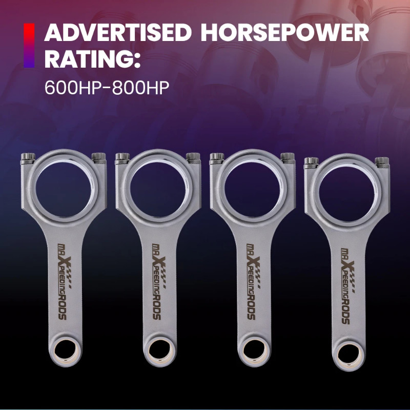 New Forged Steel H-Beam Connecting Rod+ARP Bolt For Fiat Punto GT 1.4 1.6L Turbo 4340 Forged Rods F