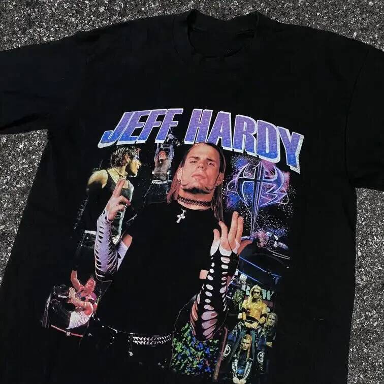Jeff Hardy เสื้อยืด_unisex สีดำ ผ้าฝ้ายคุณภาพ ทันสมัย TT385