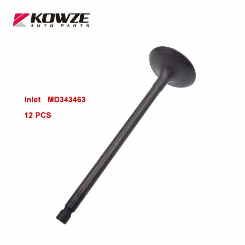 12PCS Inlet/Exhaust Valve for Mitsubishi Pajero Montero V65 V75 6G74 Engine MD343464 MD351828 MD343