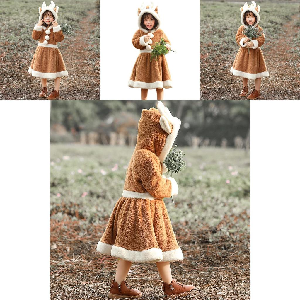 Animal Themed Christmas Elk ชุดคอสเพลย์สําหรับเด็กที่มีวัสดุยืดหยุ่นเหตุการณ์วันหยุดสําหรับ