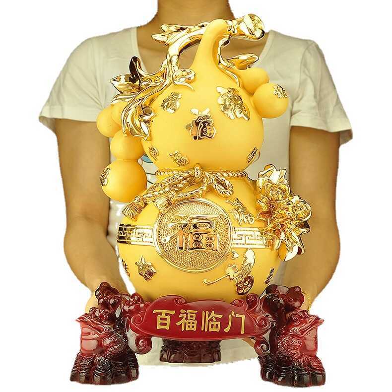 เครื่องประดับน้ําเต้าโชคดีเครื่องใช้ในบ้านห้องนั่งเล่นตู้ไวน์งานฝีมือสํานักงานตกแต่งพิธีขึ้นบ้านใหม่เปิดของขวัญ - รูปที่ 3