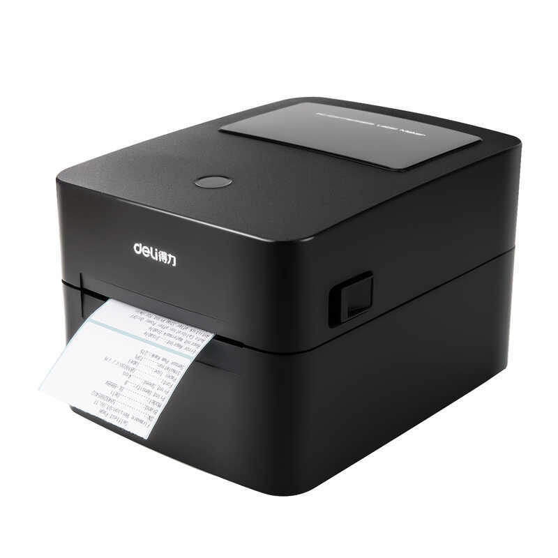 Deli li13cm เครื่องพิมพ์ฉลากกาวไวต่อความร้อนพื้นผิวอิเล็กทรอนิกส์เครื่องพิมพ์บาร์โค้ดเดี่ยว DL-888F