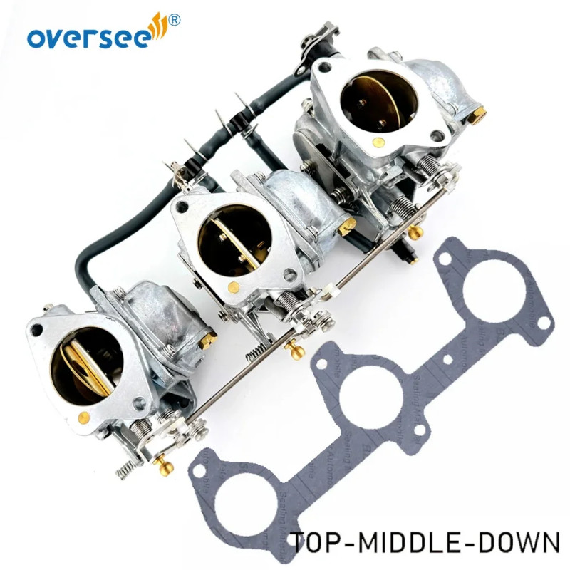 6K5-14301-01, 6K5-14301-02, 6K5-14301-03 Carburetor Kit For Yamaha 60HP E60M T60 Outboard Engine Pa