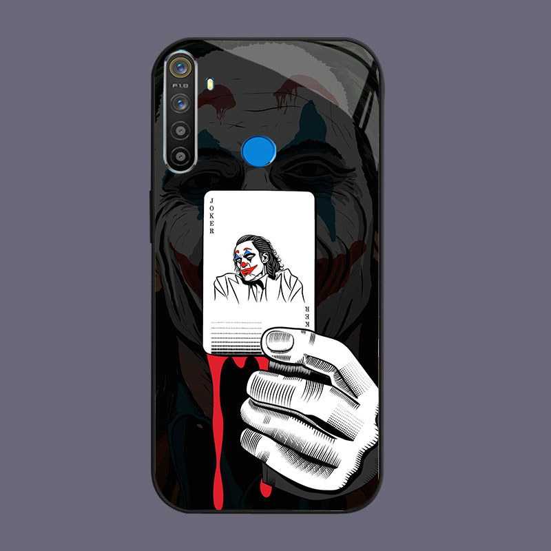 DK-67 JOKER Casing GLASS soft frame สีดํา OPPO Realme Narzo Reno F27 20 C65 3 5i 5 20A 7 3i 12F 6i 1