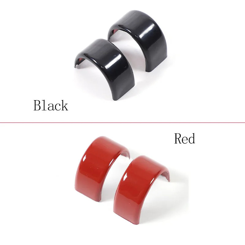 ABS Black/Red For BMW 5 Series G60 2024 2025 Steering Wheel Directions Ring Cover Auto Accessories