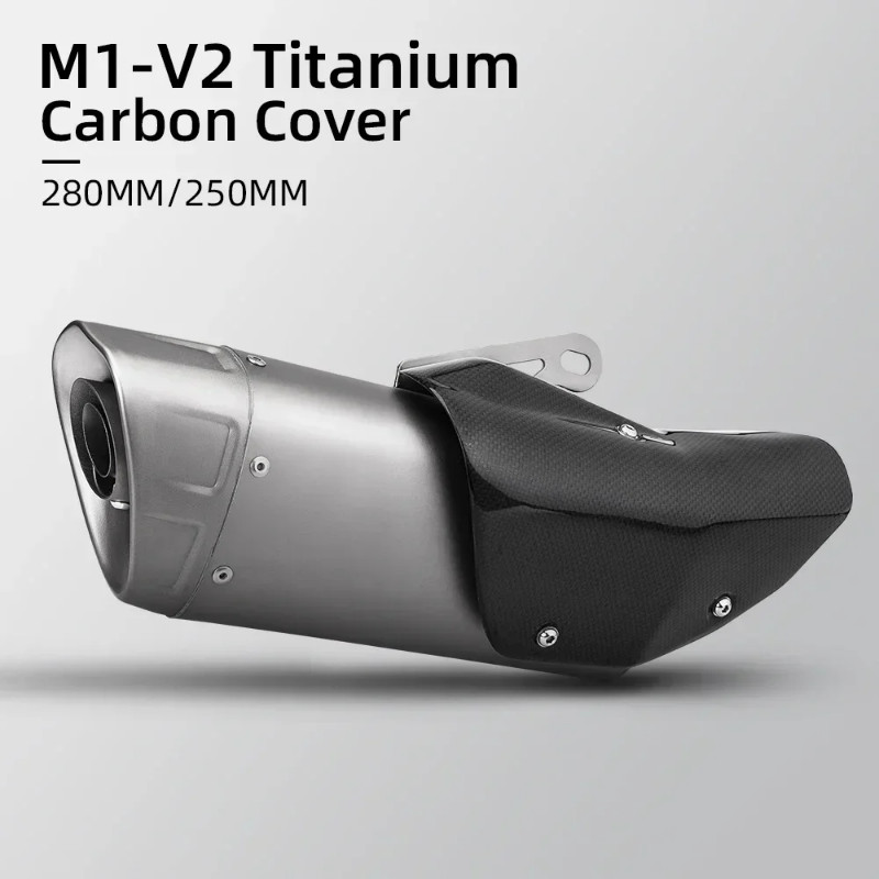 51mm universal motorcycle carbon exhaust muffler for zx6r cbr500r R6 S1000 ZX10R Z400 R3 moto bike