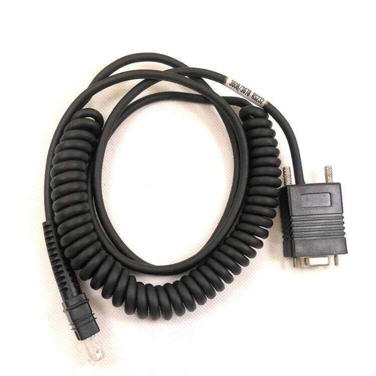 เหมาะสําหรับ ZEBRA ZEBRA LI3608 DS3678 Scanning Gun Serial Port Spring Coiled Curve การเชื่อมต่อสายเ