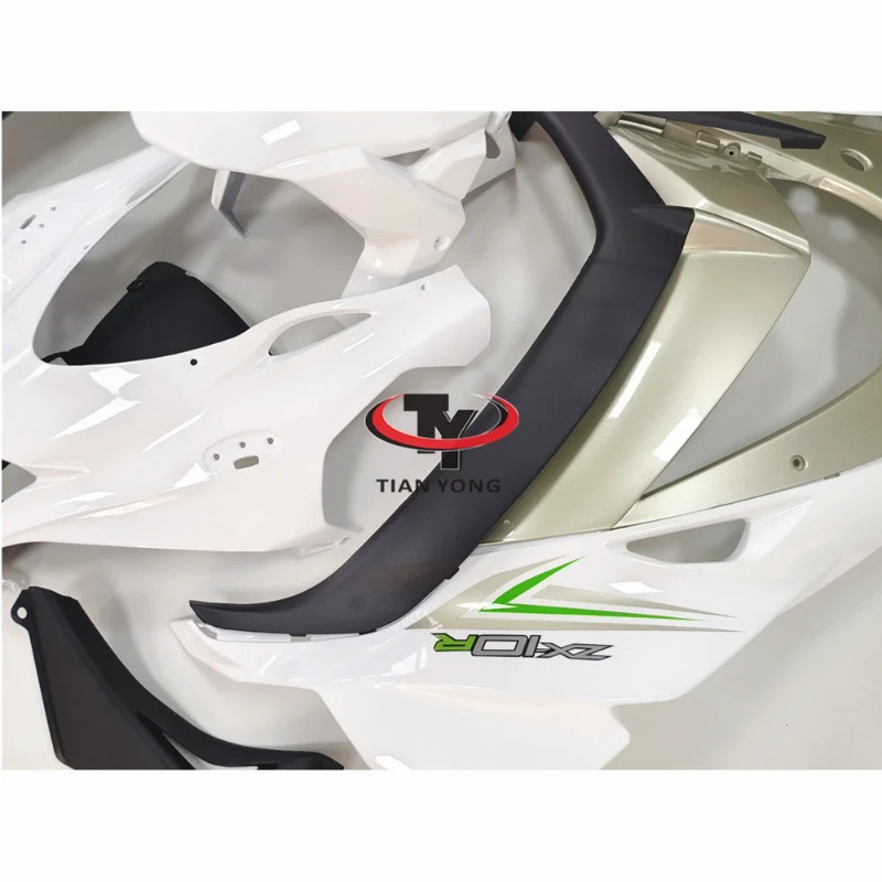 Cowling Injection White Rose Gold 2017 Prints Motorcycle For ZX10R ZX 10 RR ZX10 RR ZX10RR 2016-202