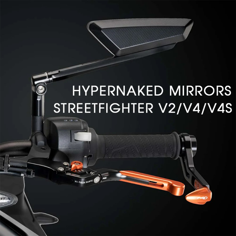 for Ducati Streetfighter V4 Accessories Motorcycle Hypernaked Rearview Streetfighter V2 Adjustable