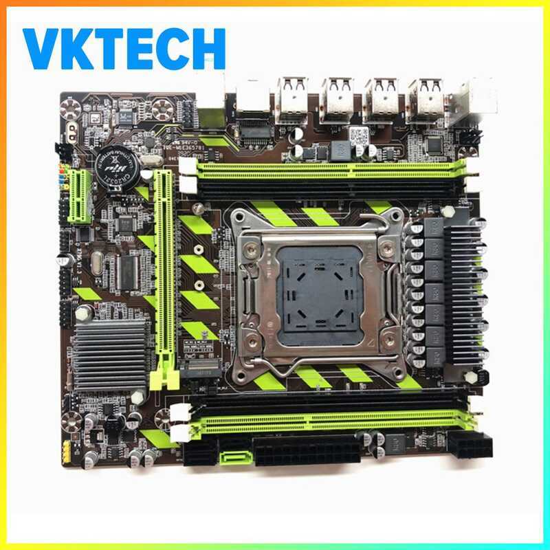 [Vktech] X79G เมนบอร์ด LGA 2011 SATA 3.0 M.2 สล็อต 2 ช่องสําหรับ Xeon E5 Core i7 เดสก์ท็อป
