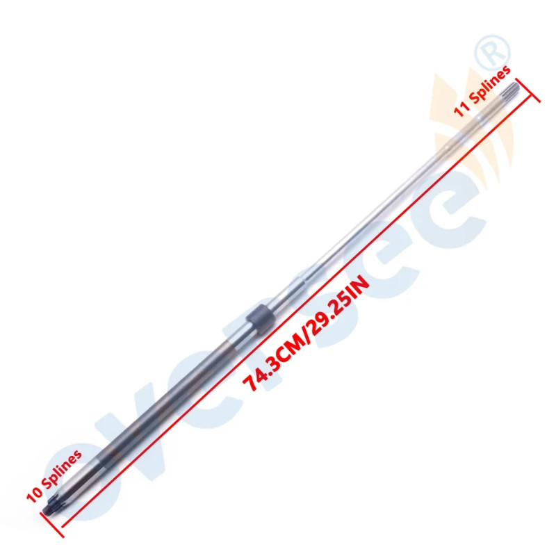 6AH-45510-10  Long Driver Shaft For Yamaha 4 Stroke Outboard Motor F15 F20  6AH Series Parsun F15AB