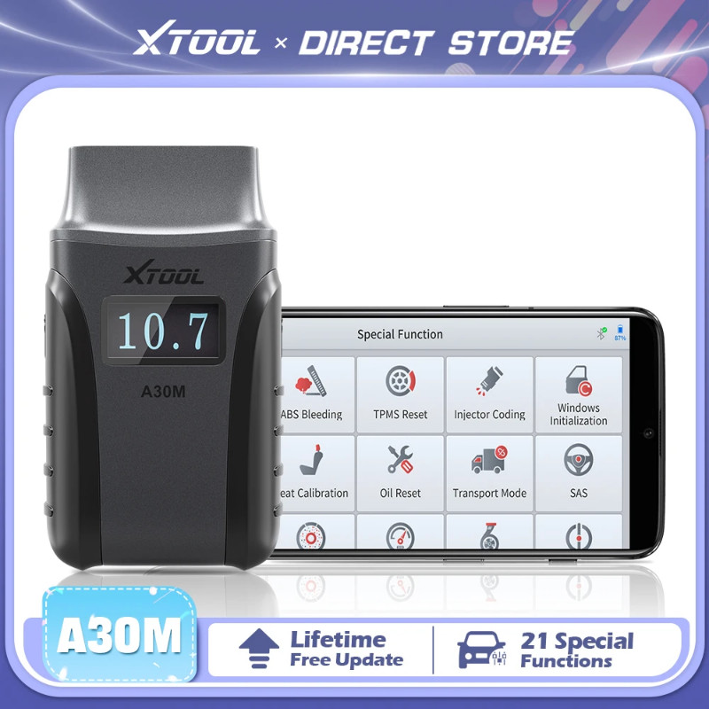 XTOOL Anyscan A30M Bluetooth OBD2 Automotive Scanner Full System Car Diagnostic Tools Lifetime Free
