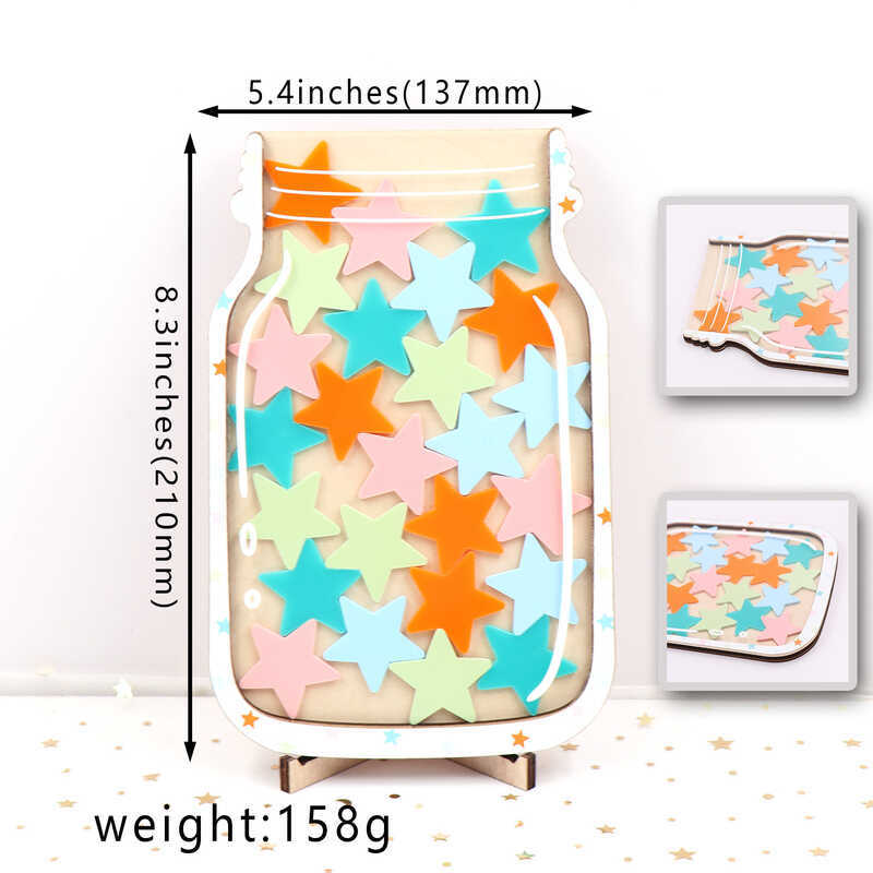 Personalized Moon Reward Jar 代智能的星 หวย mainkoo儿童礼物