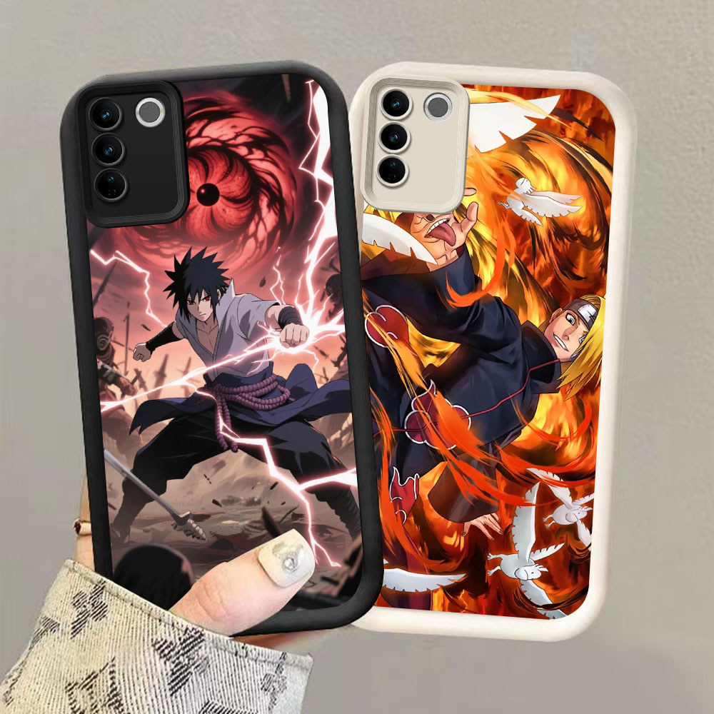 HK-62 Naruto Itachi UchihaปลอกกันกระแทกสําหรับสีดําและสีขาวซิลิโคนVIVO V27E Y200e Y100 V29E V29 V27 