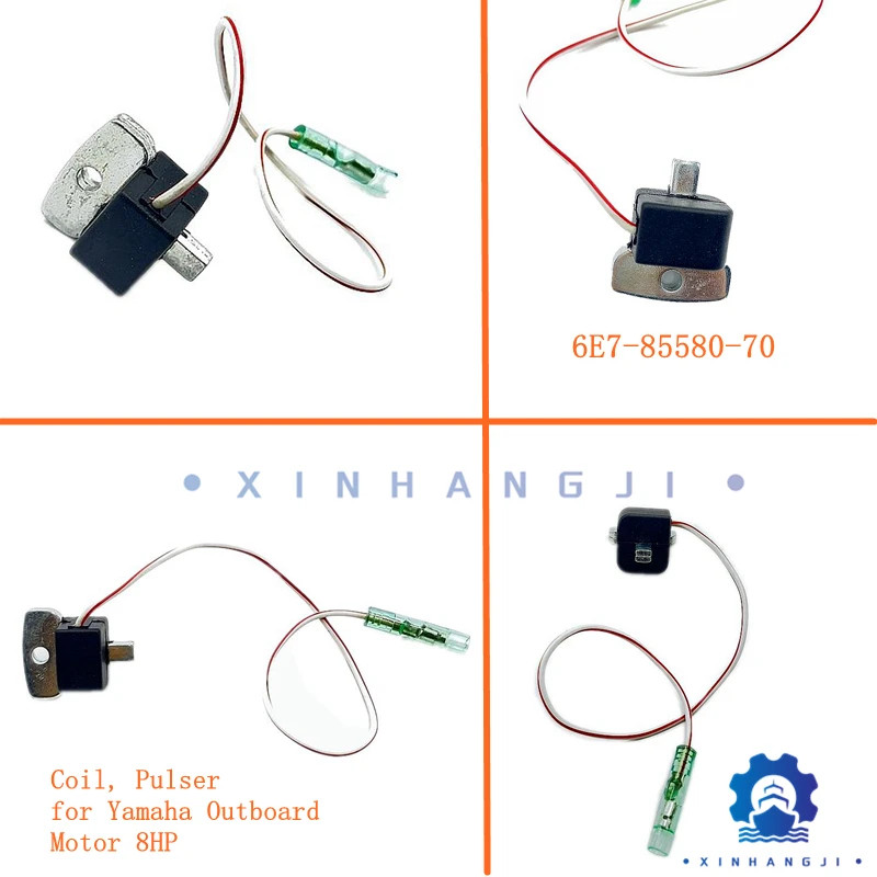 6E7-85580-70 Pulser Coil for Yamaha Outboard Motor 2-stroke 6/8/9.9/15/48/55HP,wr500/wj500/sj650 je