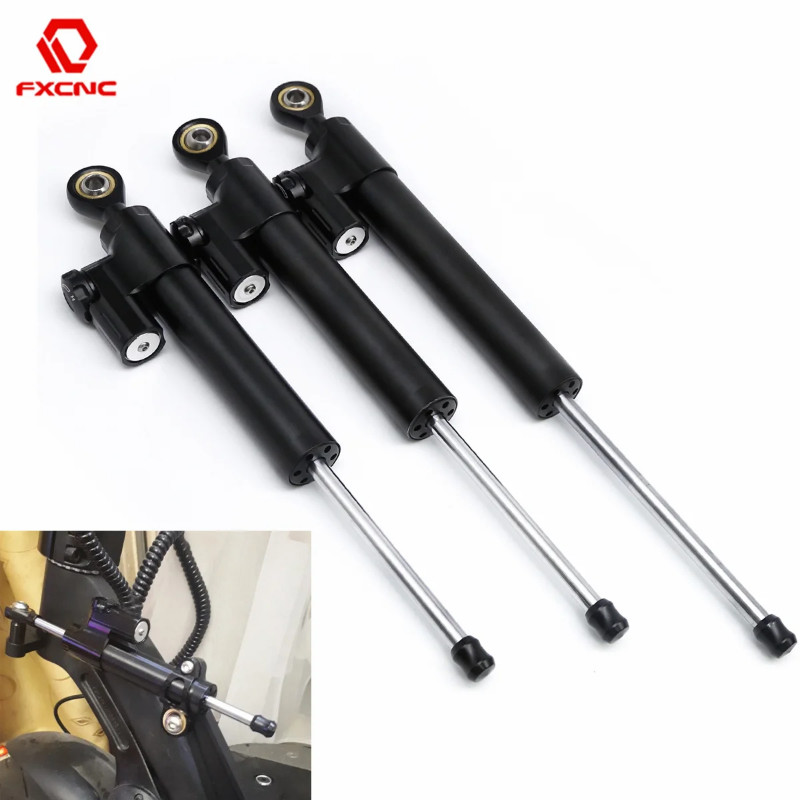255mm 295mm 355mm 365mm CNC Aluminum Universal Steering Damper Shock Absorber for Motorcycle ATV El