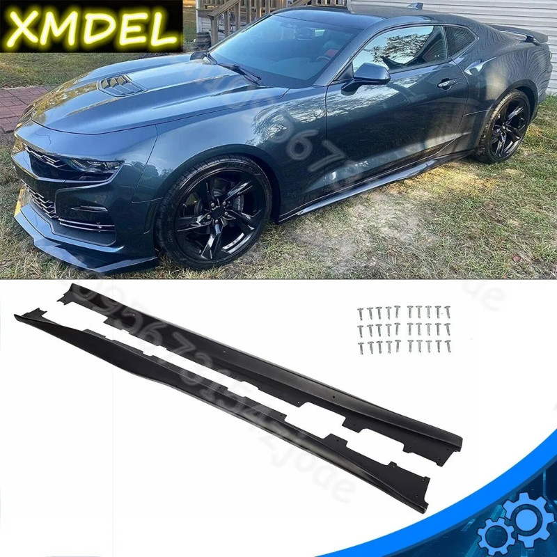 For 2016-23 Chevy Camaro RS SS 6th Side Skirts Extension Rocker Panels ZL1 Style