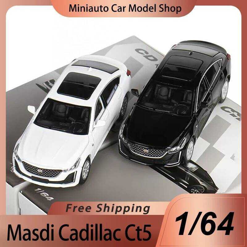 C New In Stock Masdi 1:64 Cadillac Ct5 Alloy Miniature Diecast Model Five Colors Cadillac Ct5 Sedan
