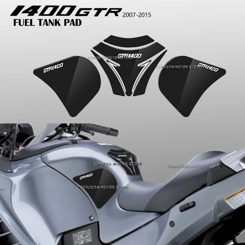 For Kawasaki GTR1400 GTR 1400 2007-2015 Motorcycle Accessories Fuel Tank Pad Waterproof Side Knee G
