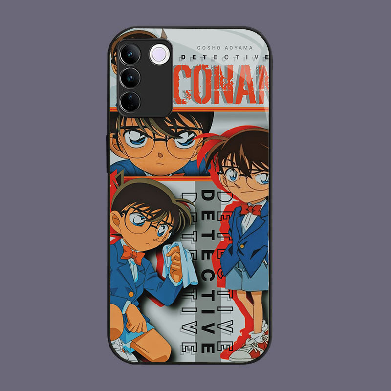 HK-14 Detective Conan Collage Glass Casing สําหรับ VIVO Y100 V30 V23 Y200E V29E V27E V29 T3 V23E V27