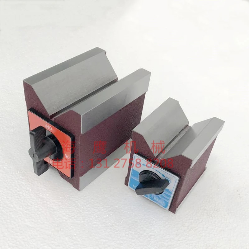 V-Block Magnetic Base 7/12K Strong Magnetic Triangular Table 90Degree V-Shaped Table Magnet Wire Cu
