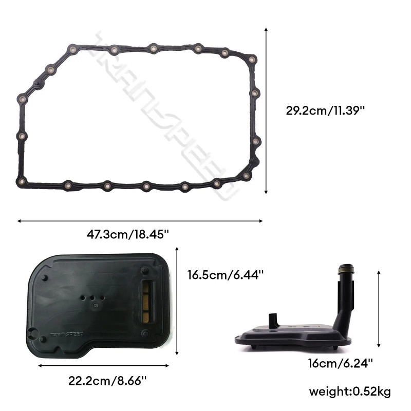 6L80 6L80E 6L90 6L90E Transmission Oil Filters Pan Gasket Kit 24236933 Chevy GMC