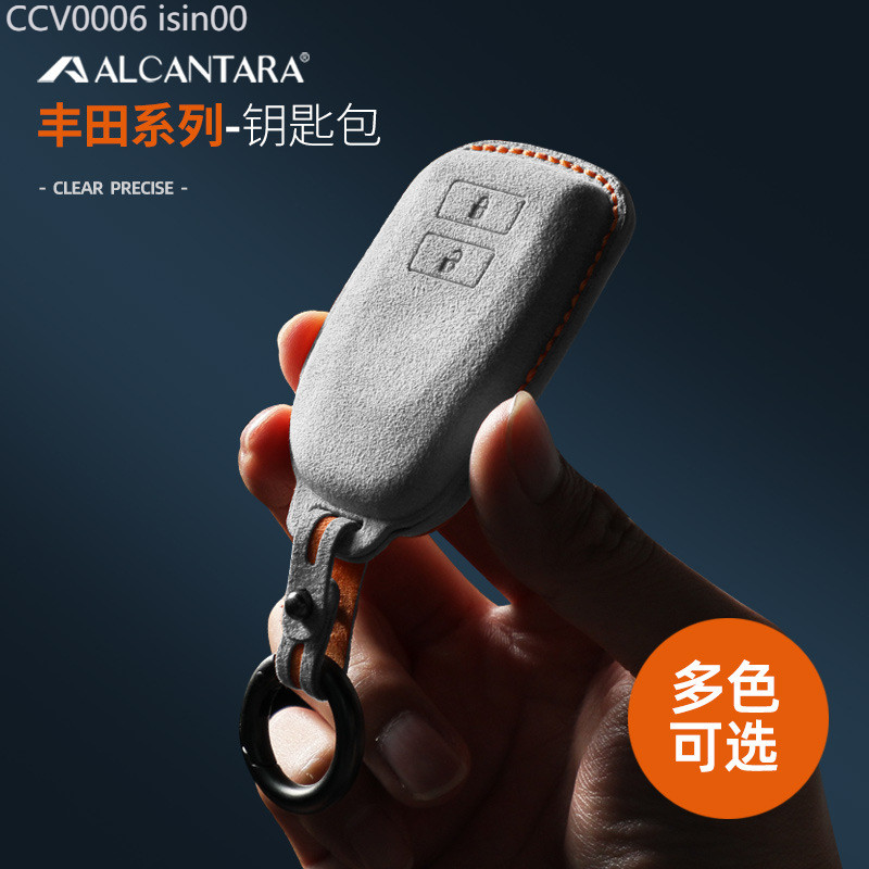 【2015 -2025】 เหมาะสำหรับเคสกุญแจ Toyota, Camry Corolla, Highlander, เคสกุญแจหนังหนังกลับ Alcantara
