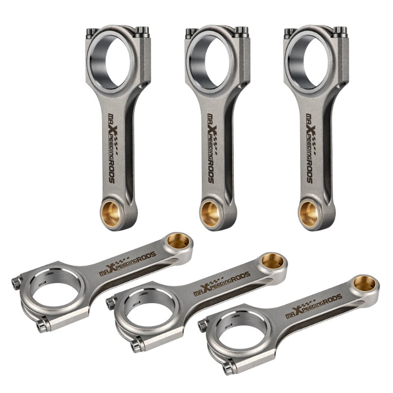 Connecting Rod Rods for BMW E36 E46 328i 325i M52B28 Conrods Con Rod 135 800BHP ARPL19 Shot Peen Cr