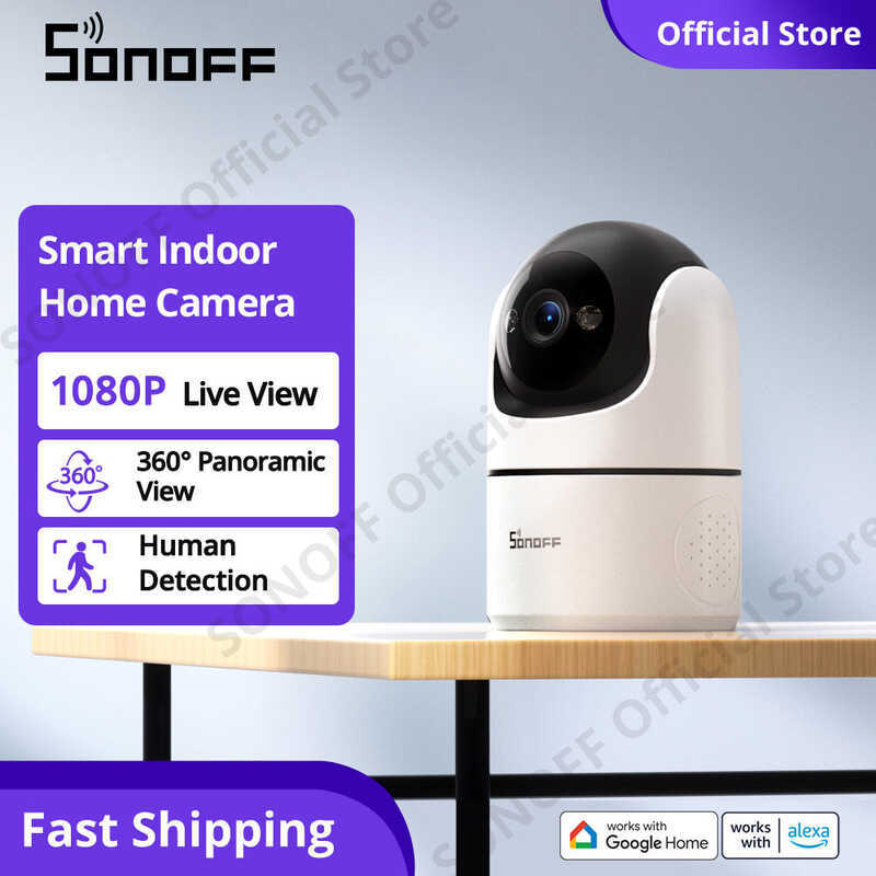 SONOFF CAM Pan-Tilt 2 Security CAM-PT2 WiFi กล้อง 1080P Full HD Night Vision การตรวจจับมนุษย์ควบคุมแ