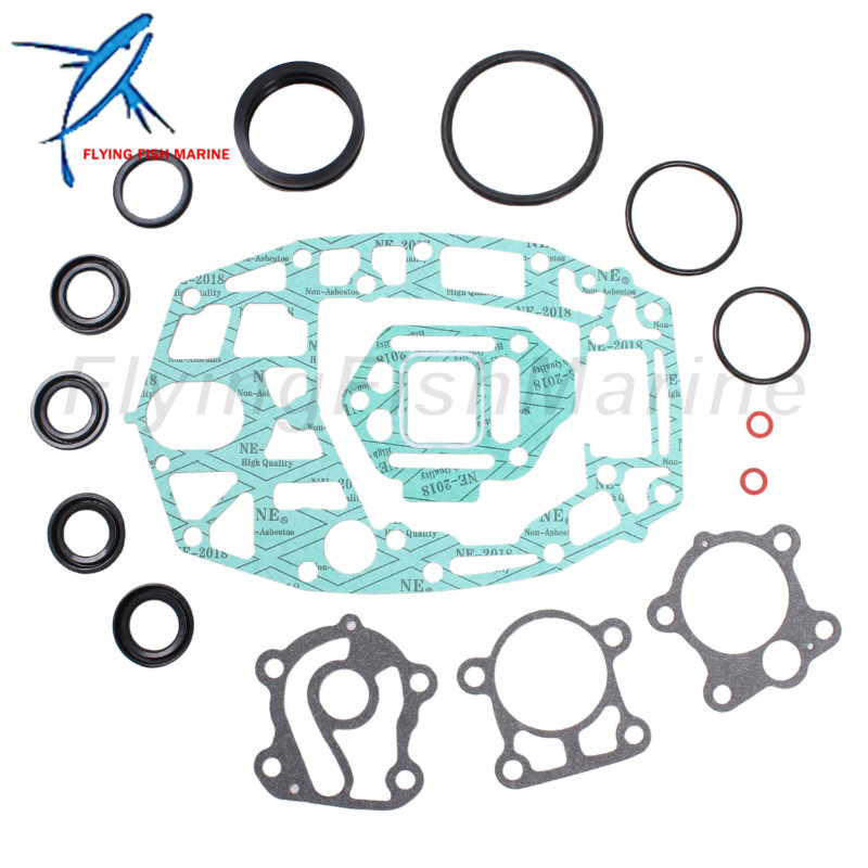 Outboard Engine 6H4-W0001-20 6H4-W0001-21 6H4-W0001-C0 18-2792 Lower Unit Gasket Seal Kit for Yamah
